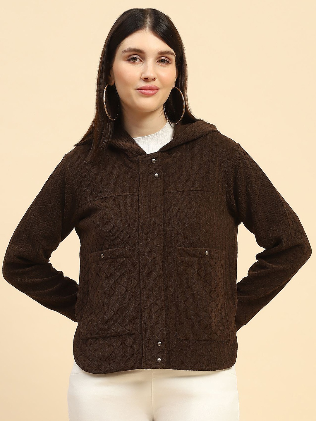 

Global Republic Women Hooded Sweatshirt, Brown