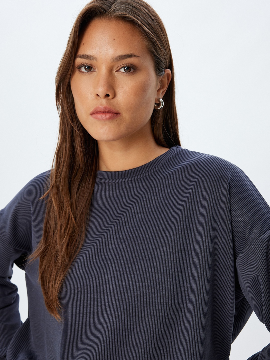

Koton Women Sweatshirt, Navy blue