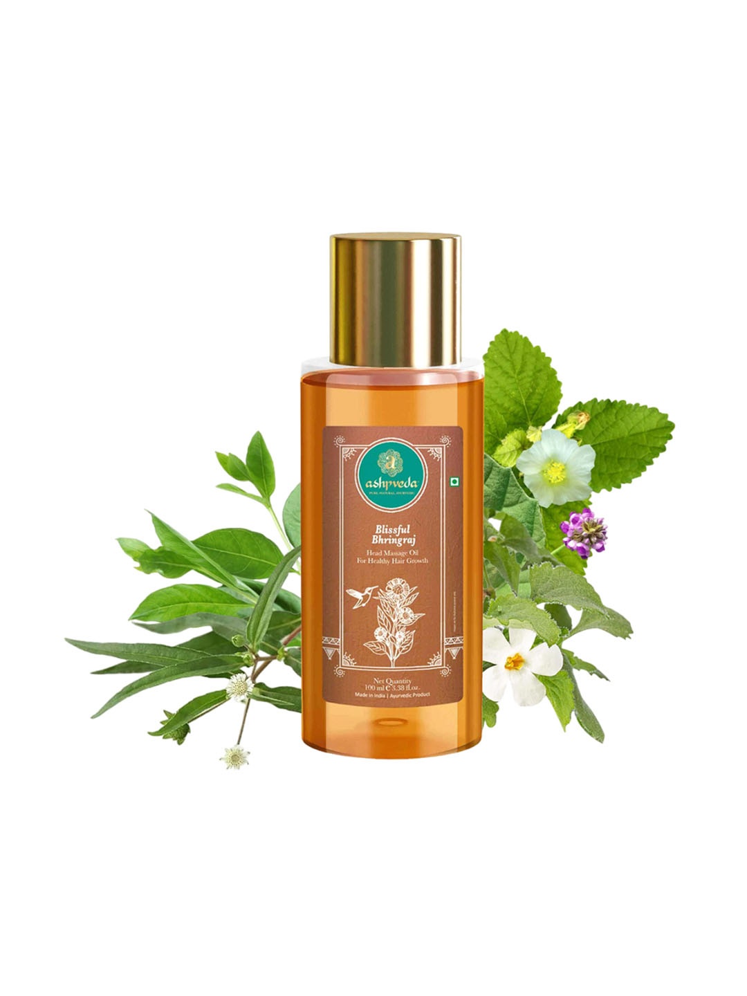 

ASHPVEDA Blissful Bhringraj Head Massage Oil- 100 ml, Red