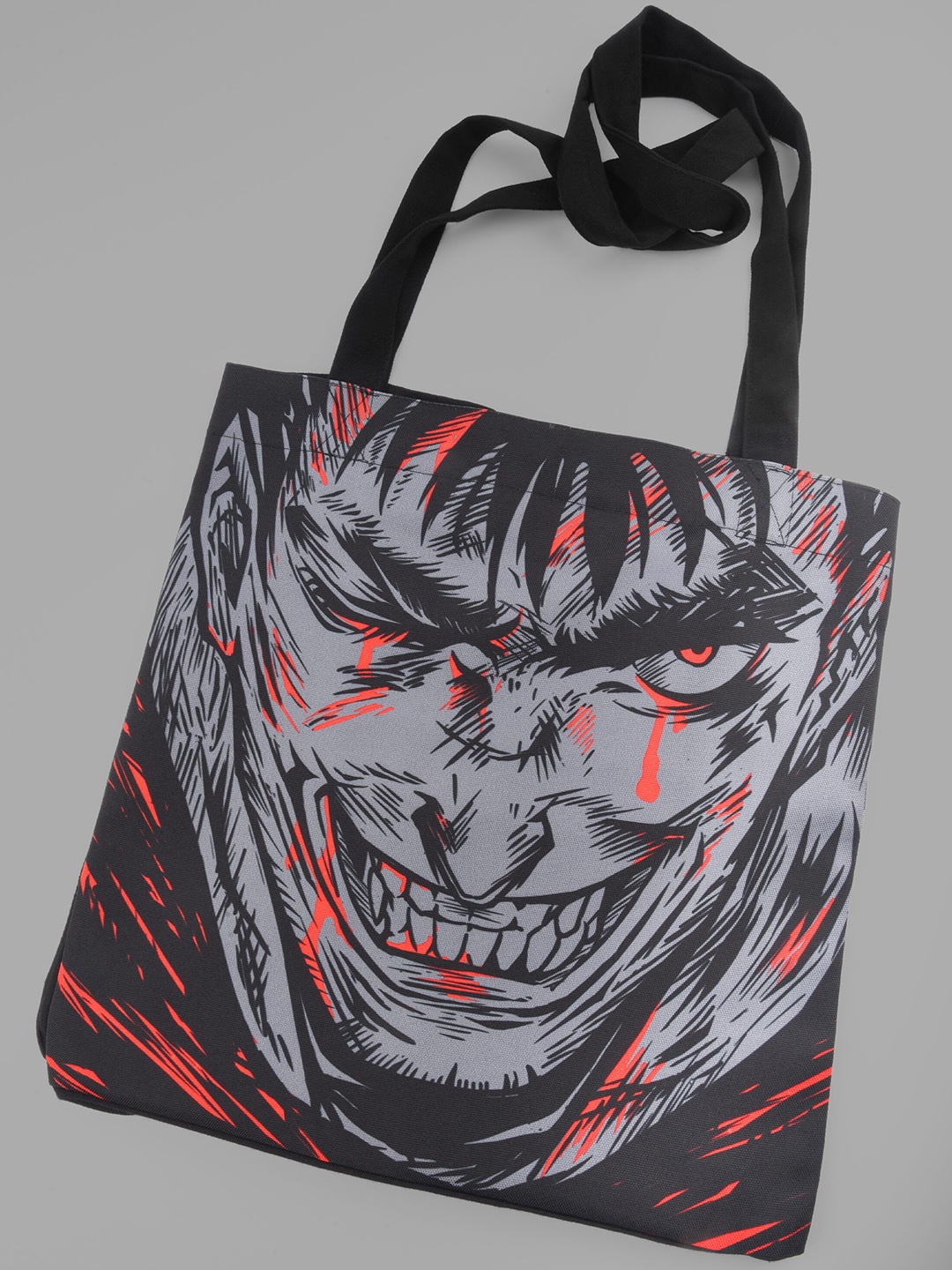 

COMICSENSE Berserk Anime Printed Shopper Tote Bag, Grey