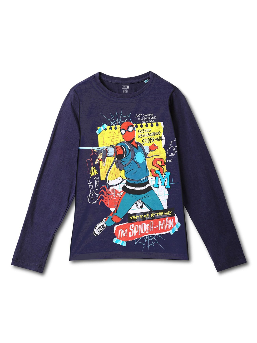 

Wear Your Mind Boys Printed Applique T-shirt, Blue