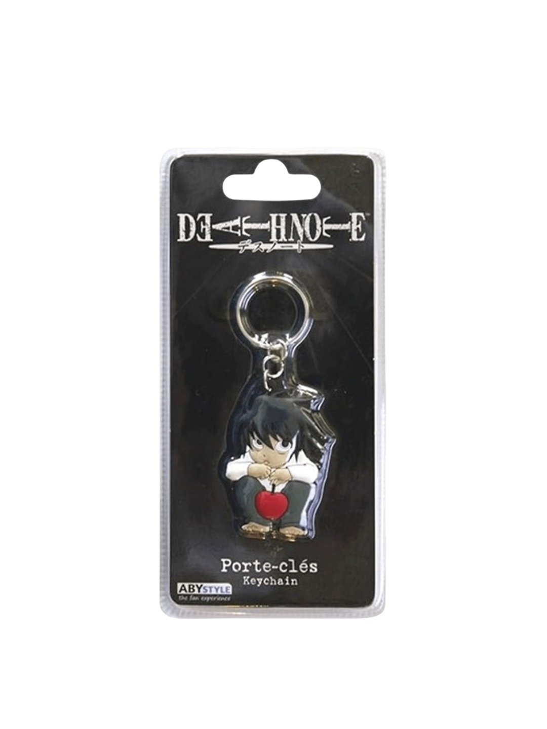 

Entertainment Store Printed Death Note L Character PVC Keychain, Black