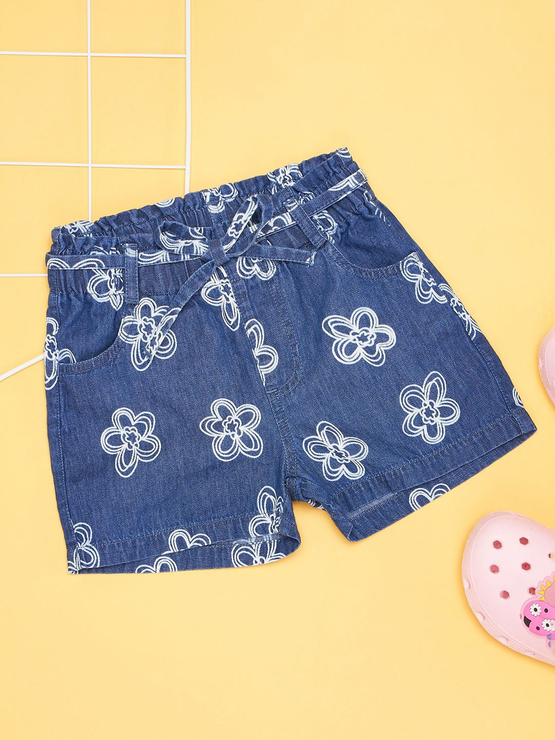

Pantaloons Junior Girls Fashion Shorts, Blue