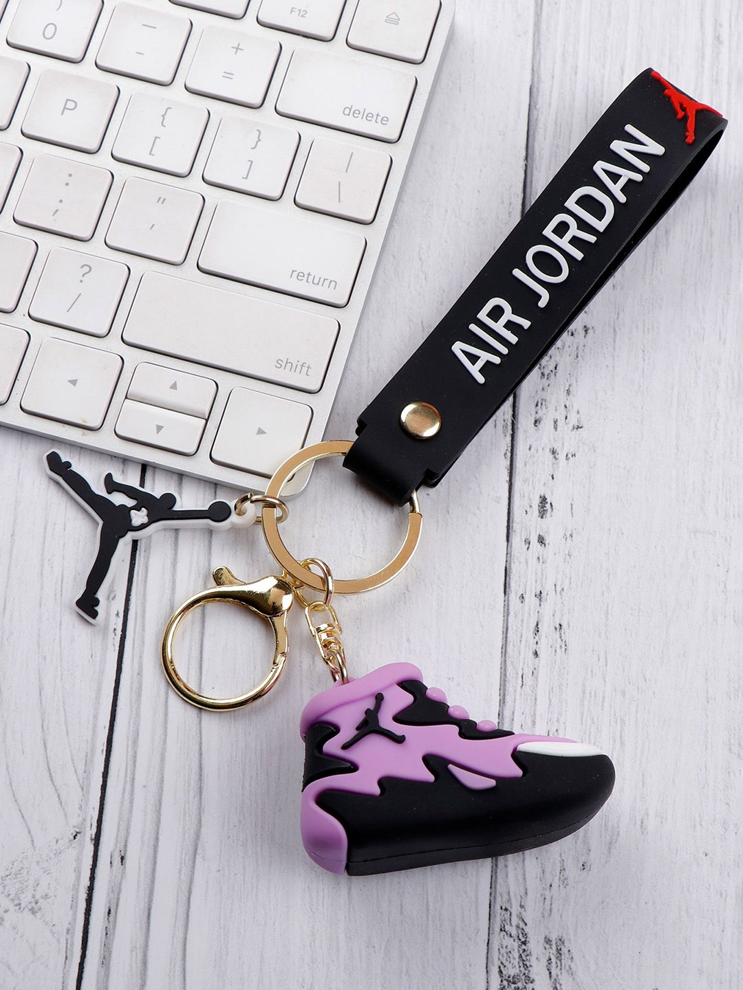 

Archies Air Jordan Keychain, Purple