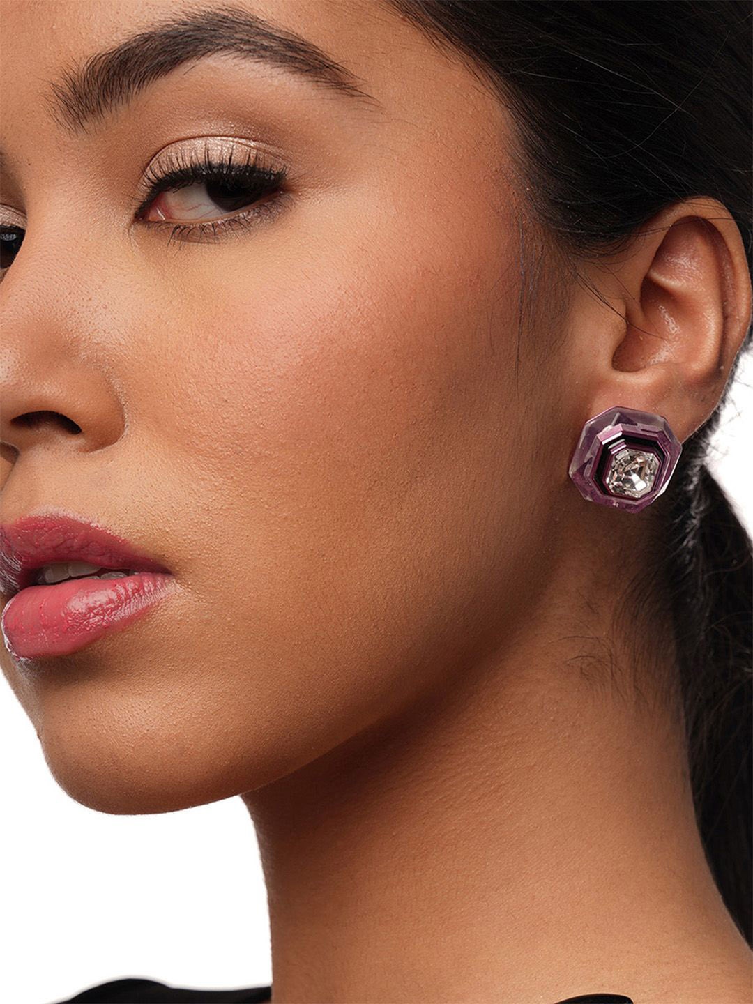 

Isharya Contemporary Studs Earrings, Pink