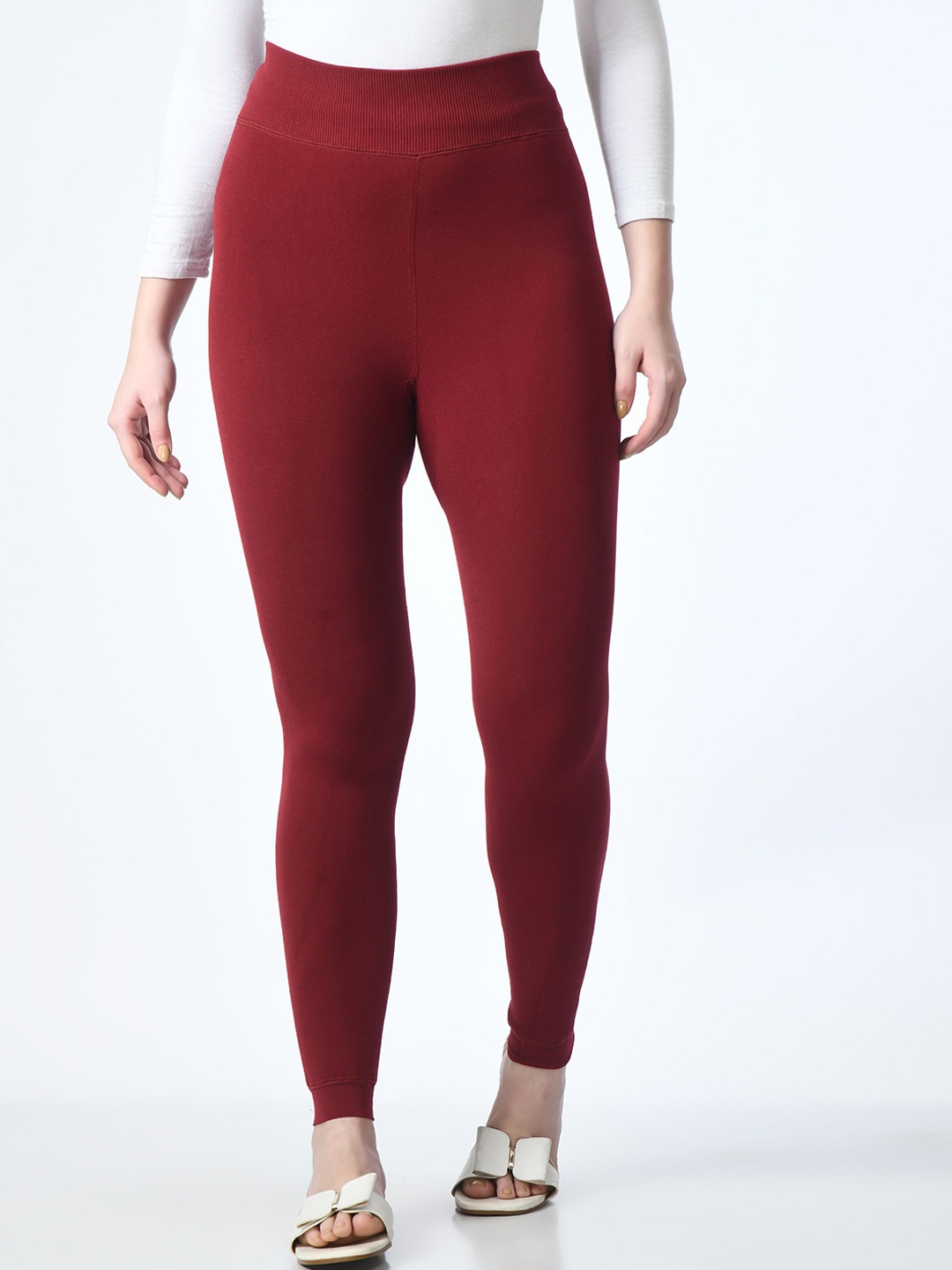 

Lebami 4-Way Stretch Thermal Bottoms, Maroon
