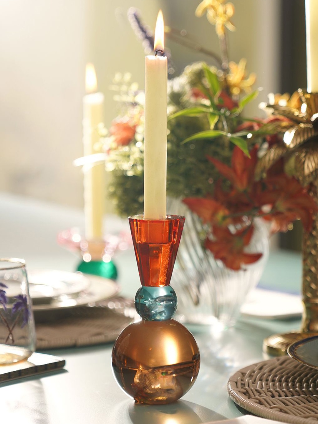 

Pure Home and Living Pink Candle Holder