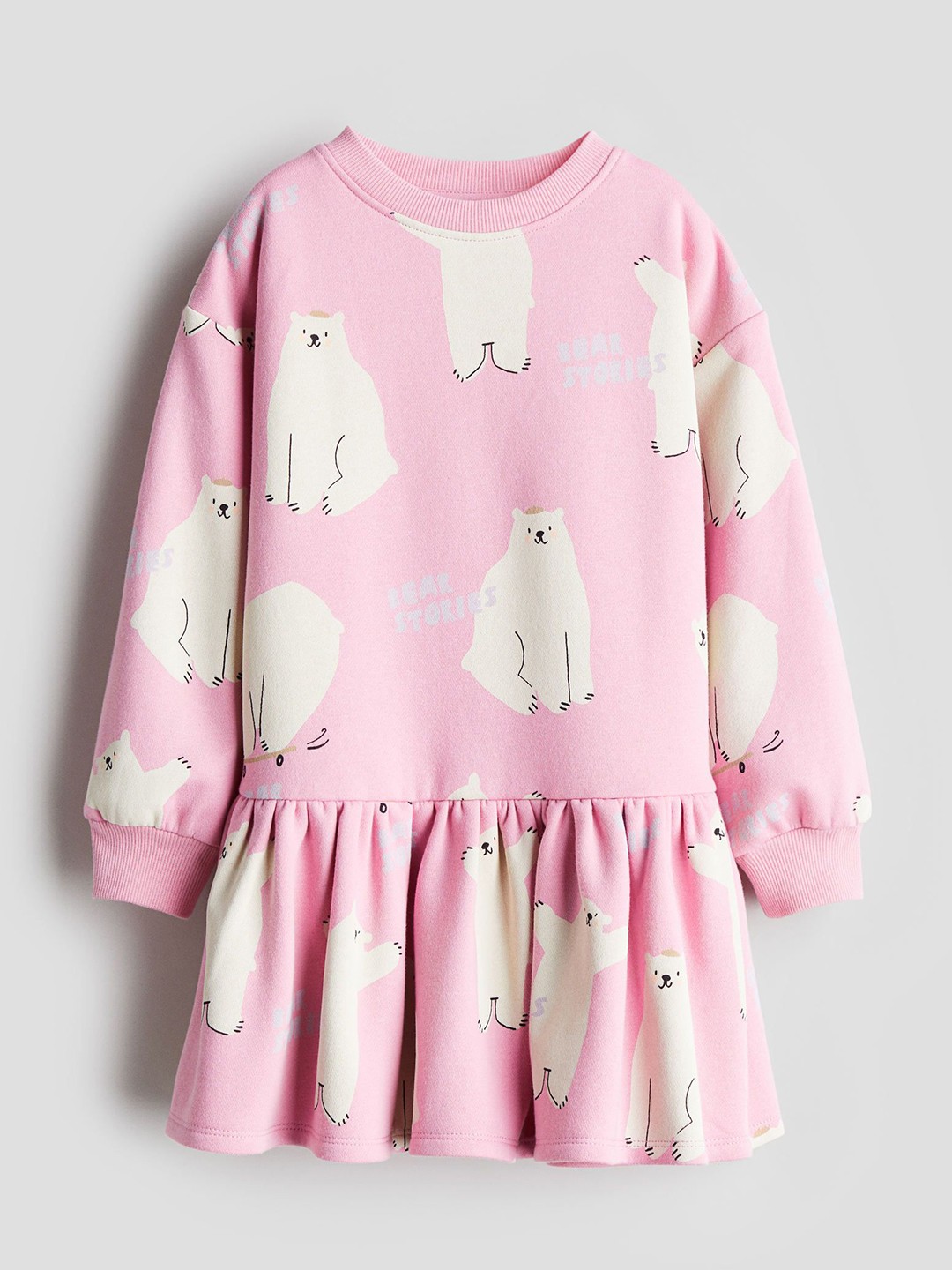 

H&M Girls Sweatshirt Dress, Pink