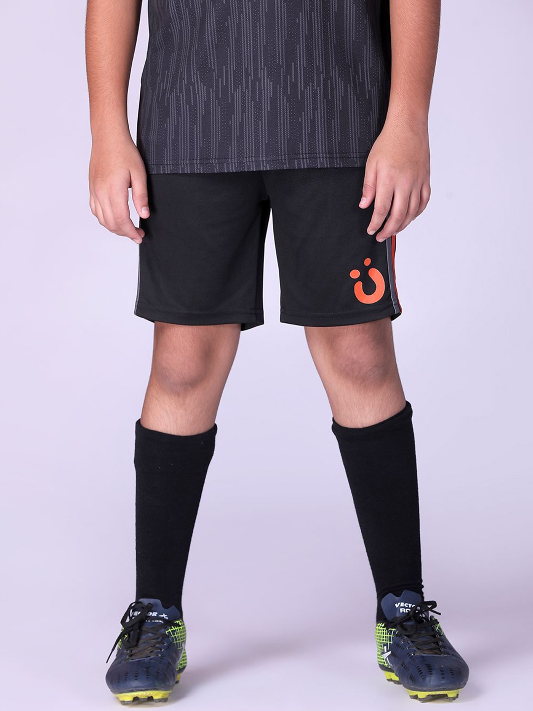 

UMILDO Boys Running Sports Shorts, Black