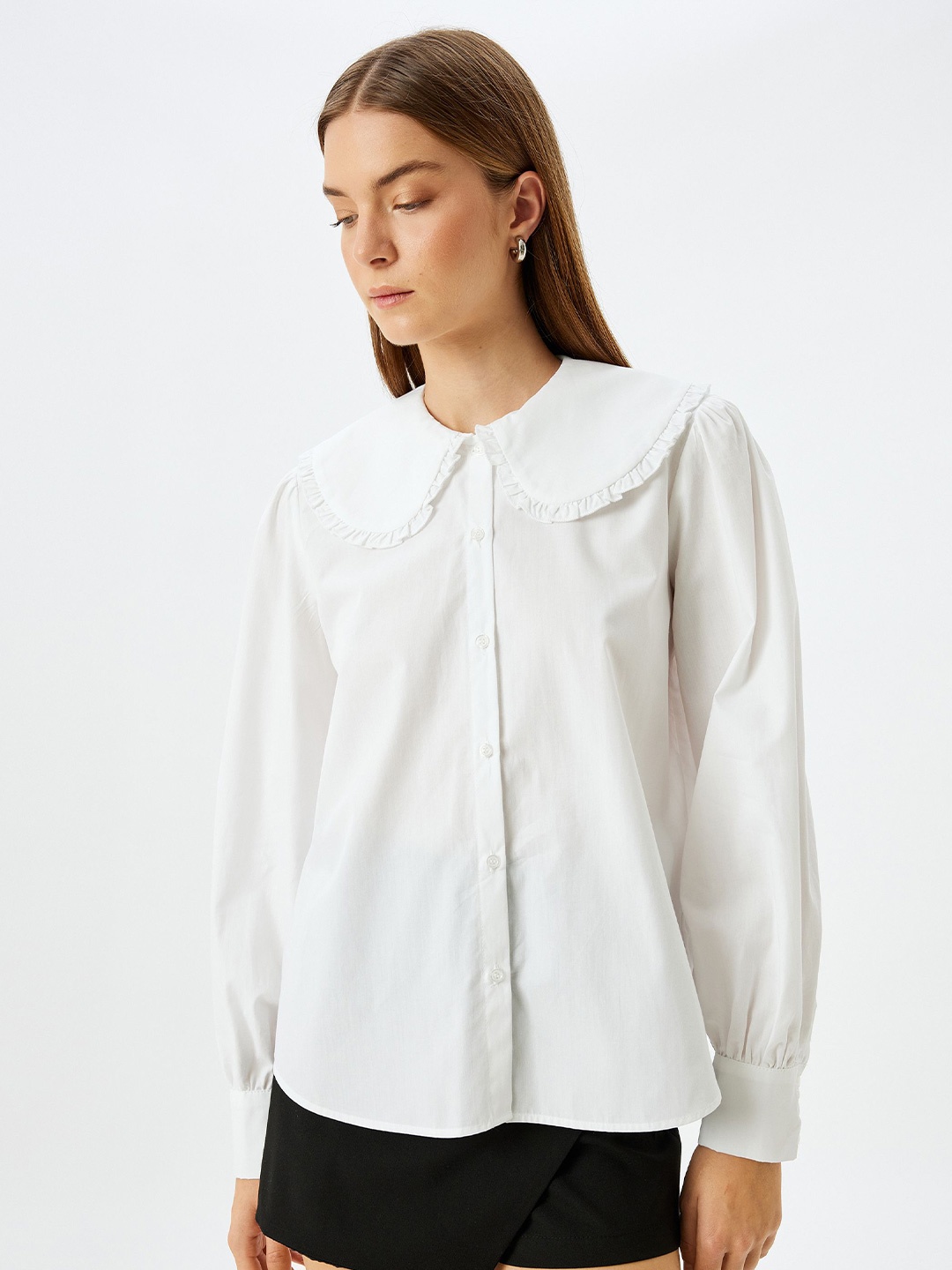 

Koton Women Opaque Casual Shirt, Off white