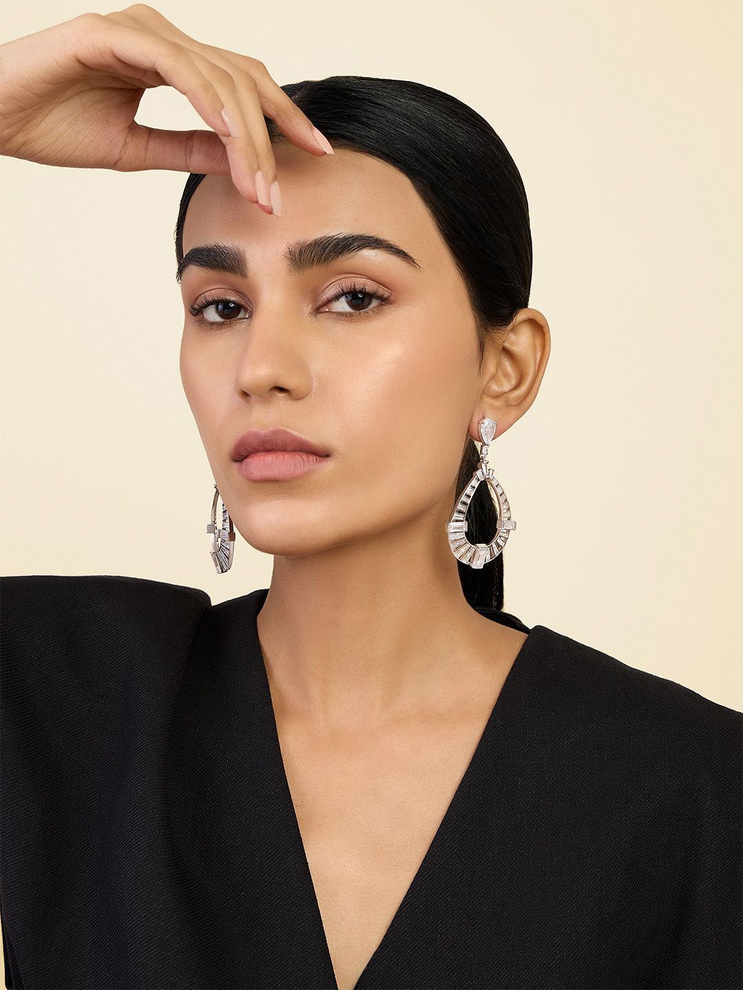 

Isharya Contemporary Drop Earrings, Green