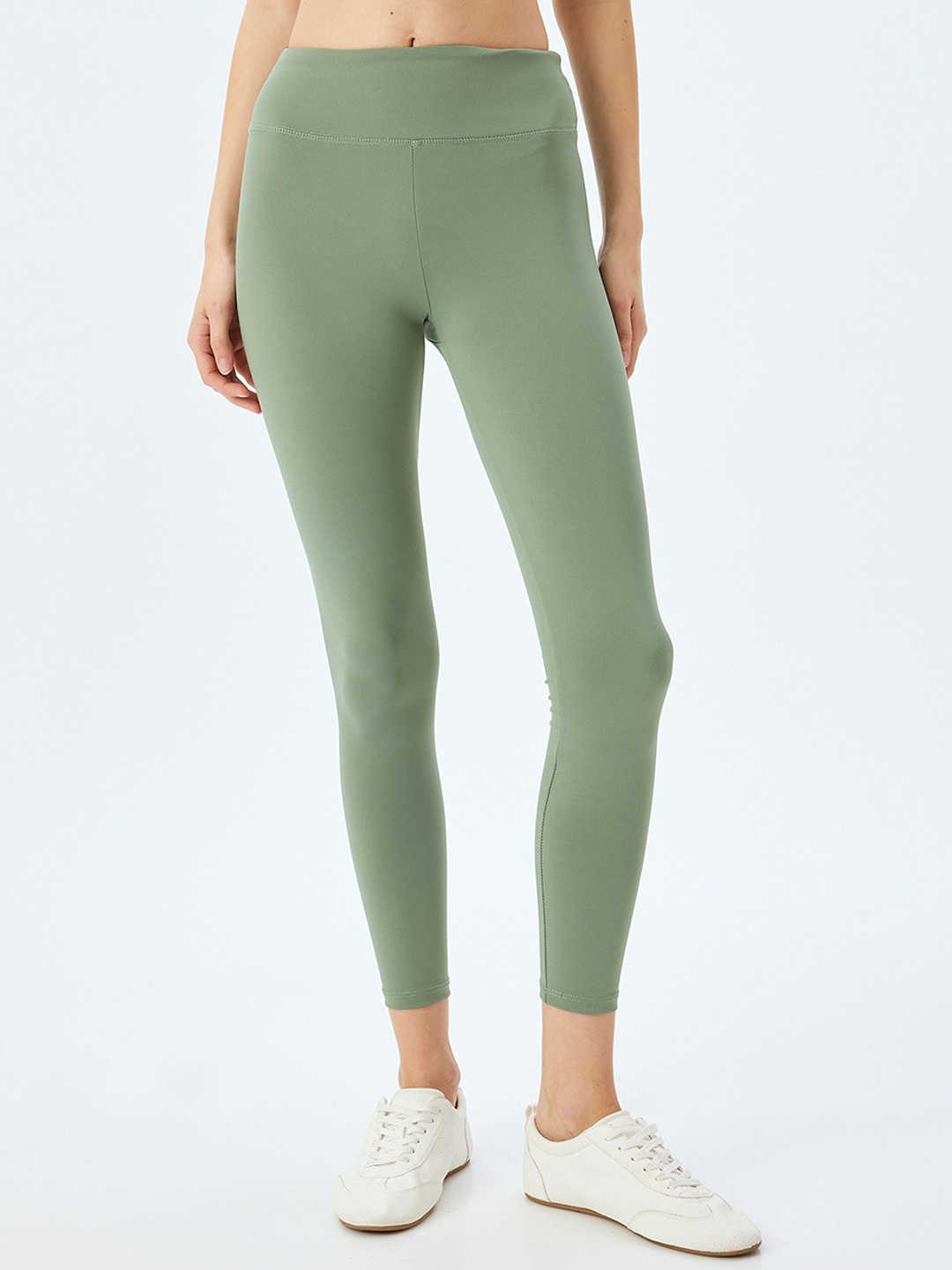 

Koton High-Rise Ankle-Length Tights, Green