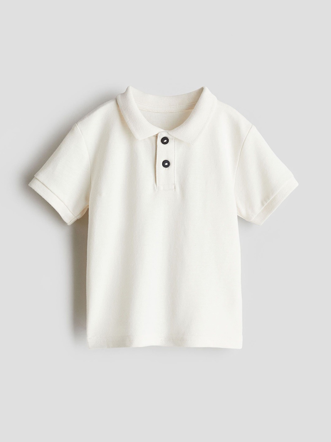 

H&M Boys Cotton Piqu Polo Shirt, White