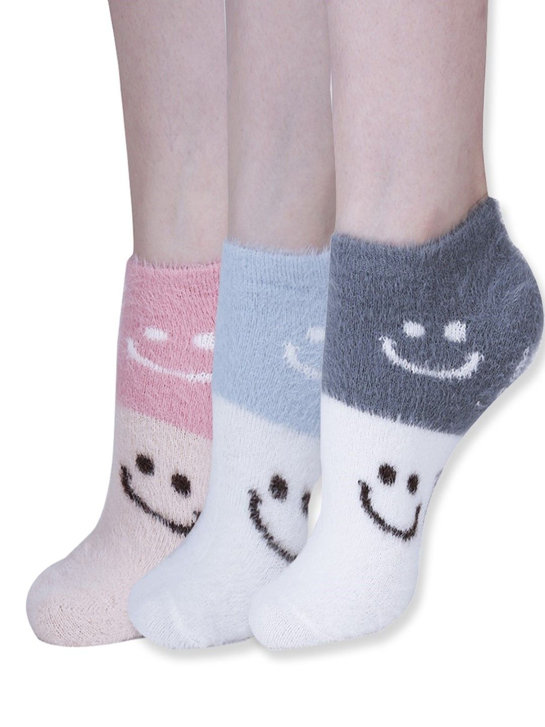 

Dollar Women Pack Of 3 Patterned Ankle Length Socks, Pink