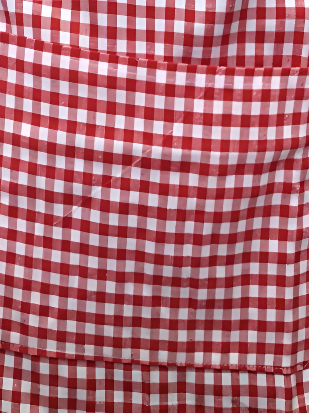 

Lushomes Red & White Checked Cotton Kitchen Aprons
