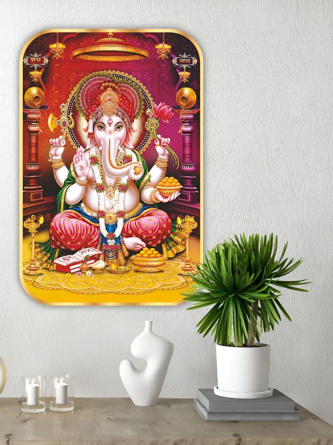 

SAF Red & Yellow 1 Piece Wood Other Wall Paintings