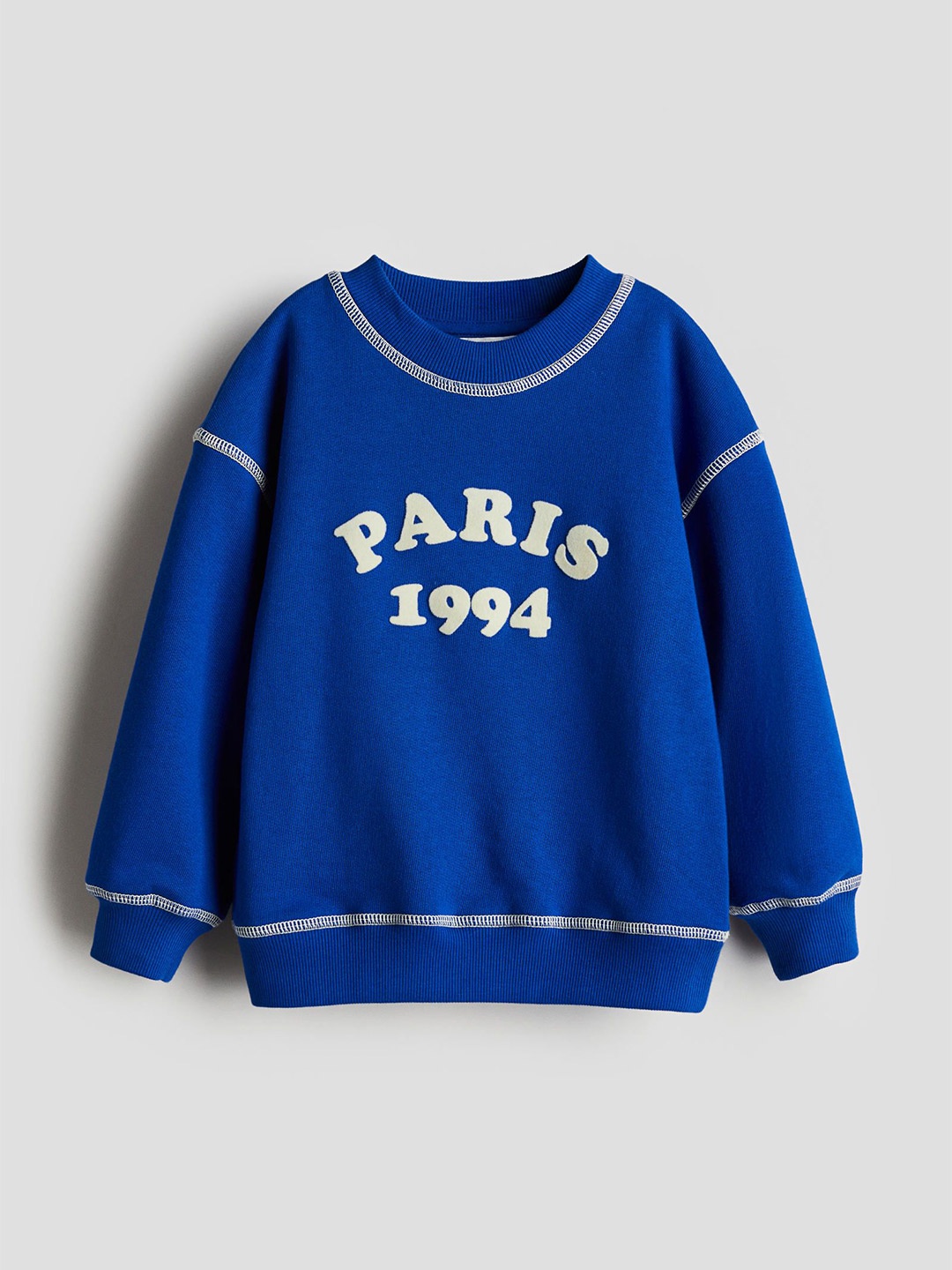 

H&M Boys Printed Crew-Neck Sweatshirts, Blue