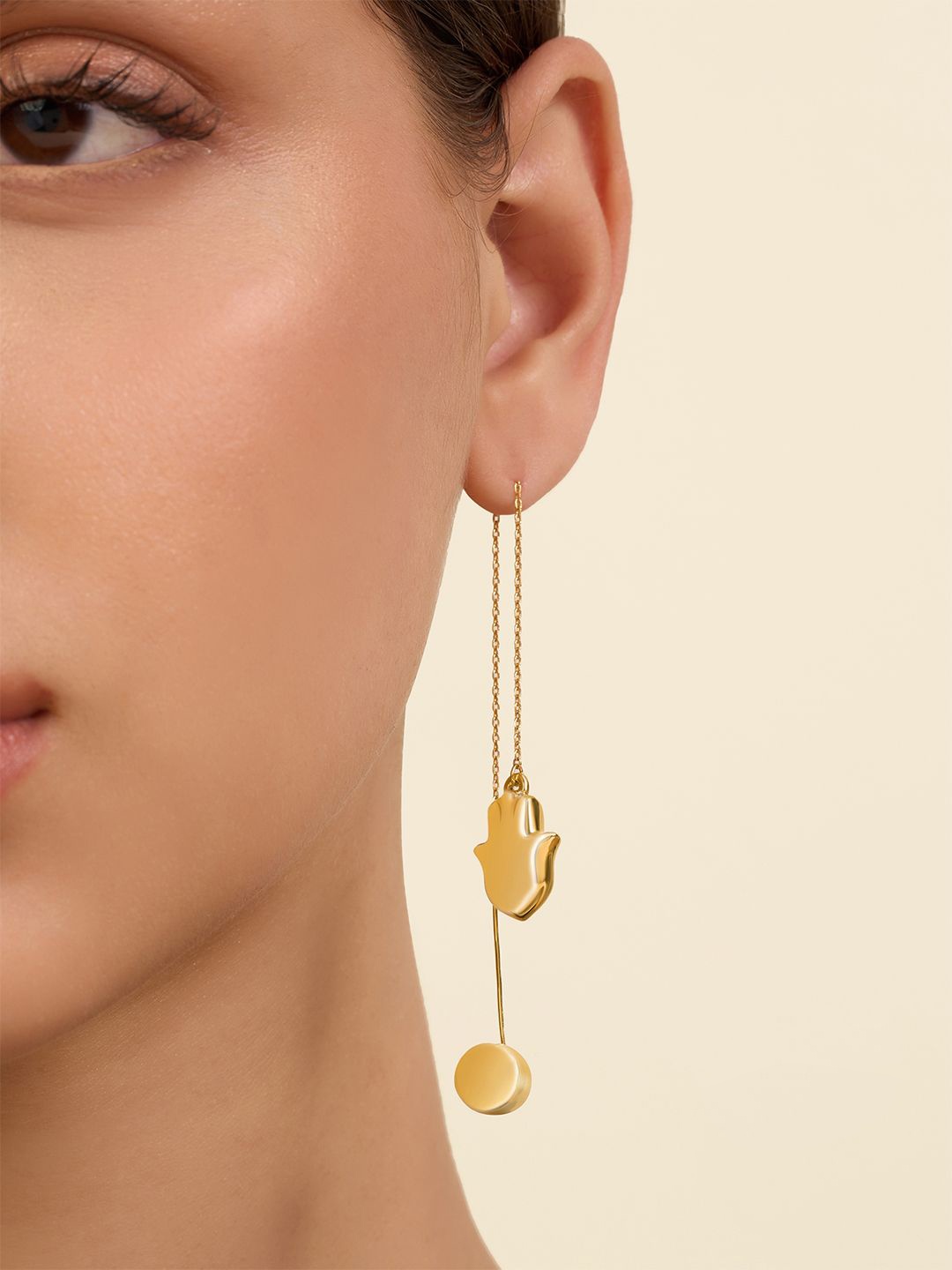 

Isharya Contemporary Drop Earrings, Gold