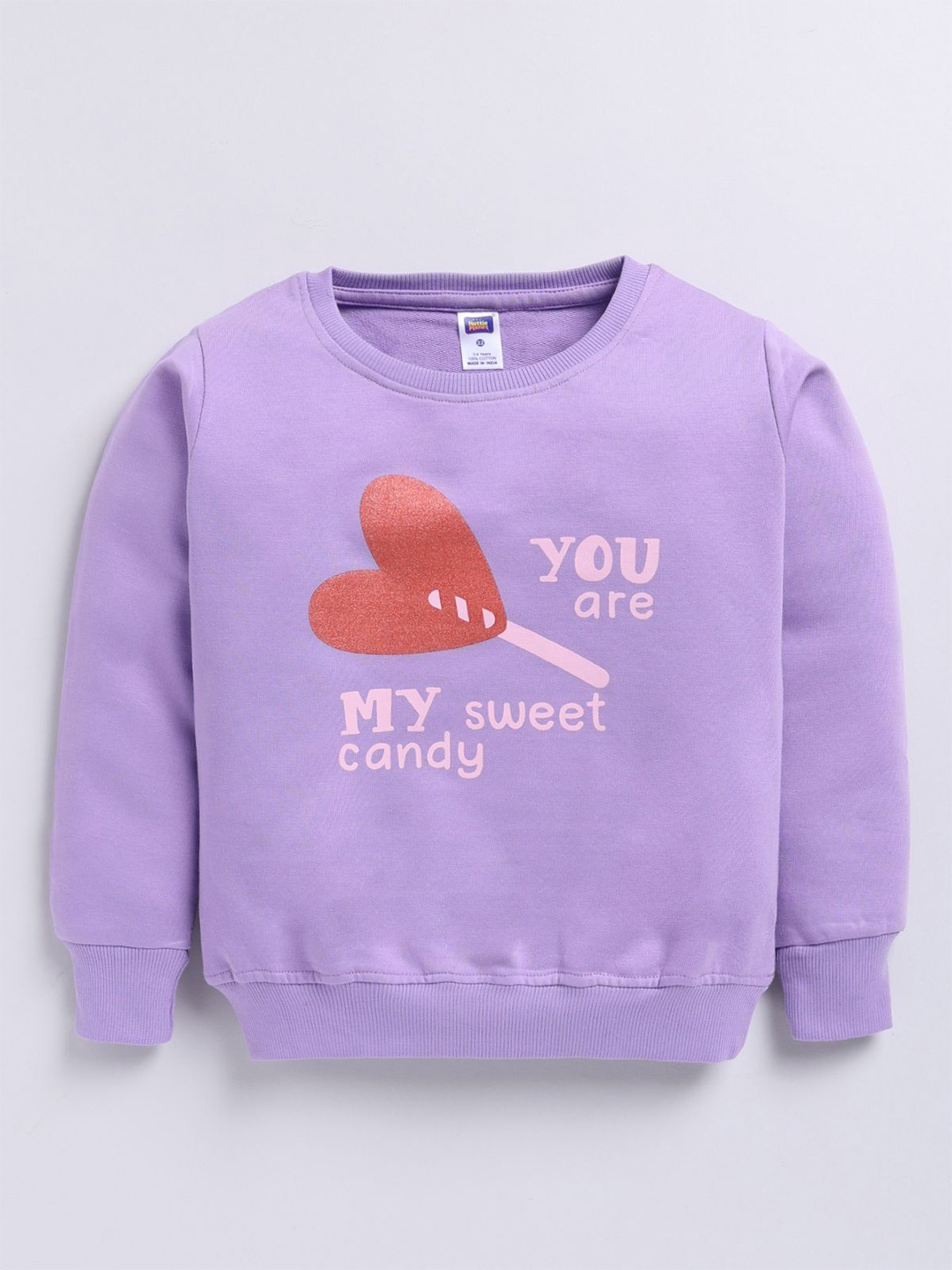 

Nottie Planet Girls Printed Sweatshirt, Lavender