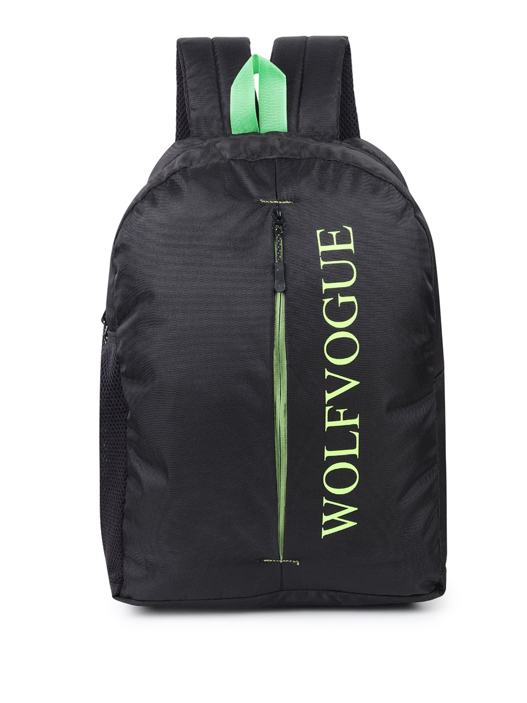

Wolfvogue Unisex Brand Logo Backpack, Black