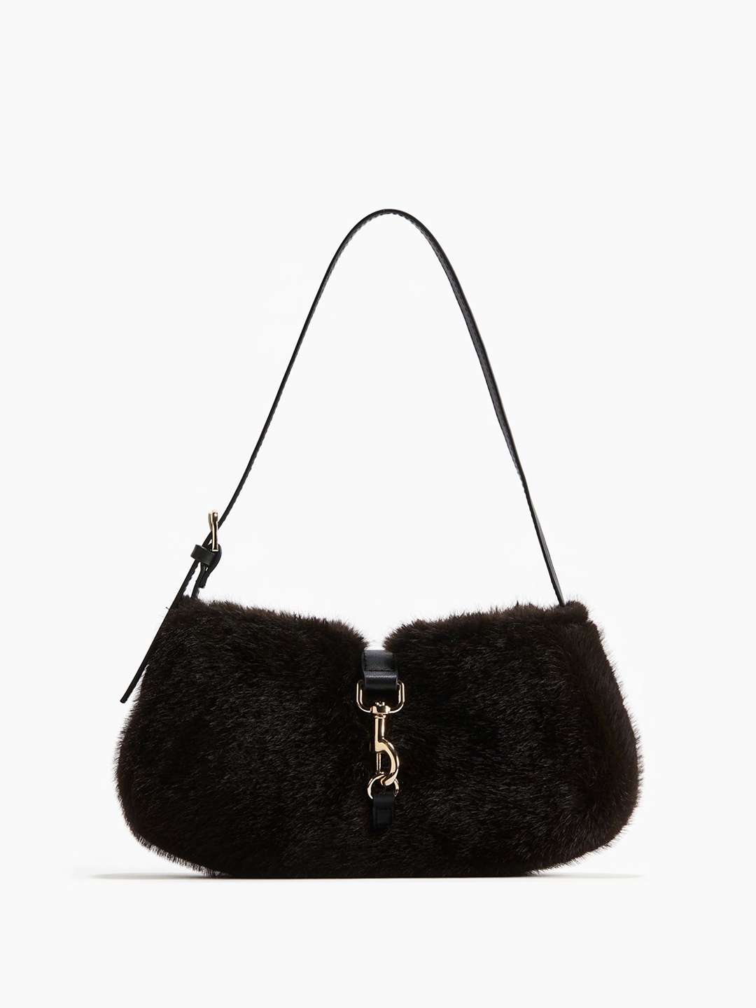 

H&M Fluffy Shoulder Bag, Brown