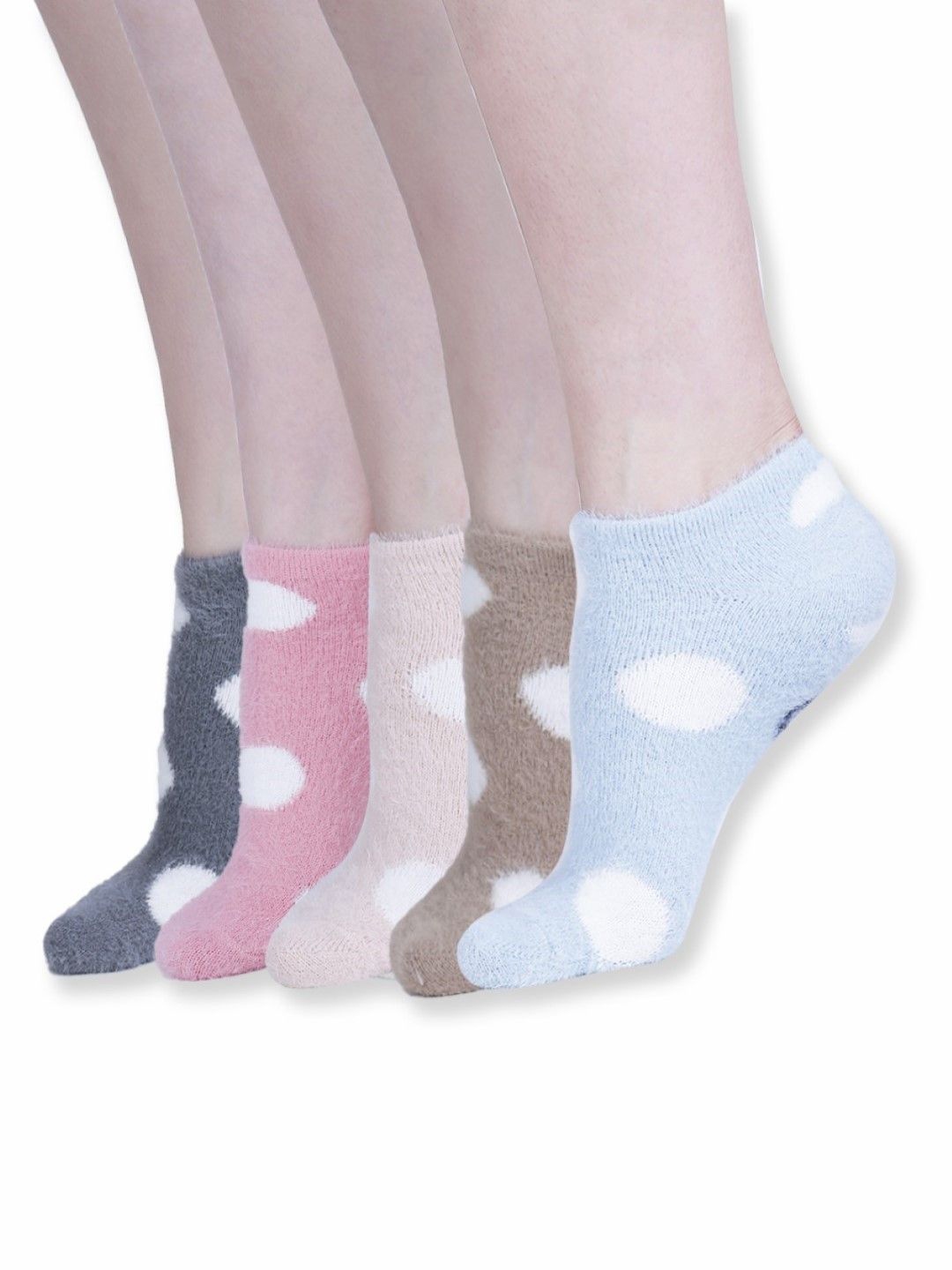 

Dollar Women Pack Of 5 Patterned Ankle Length Socks, Blue