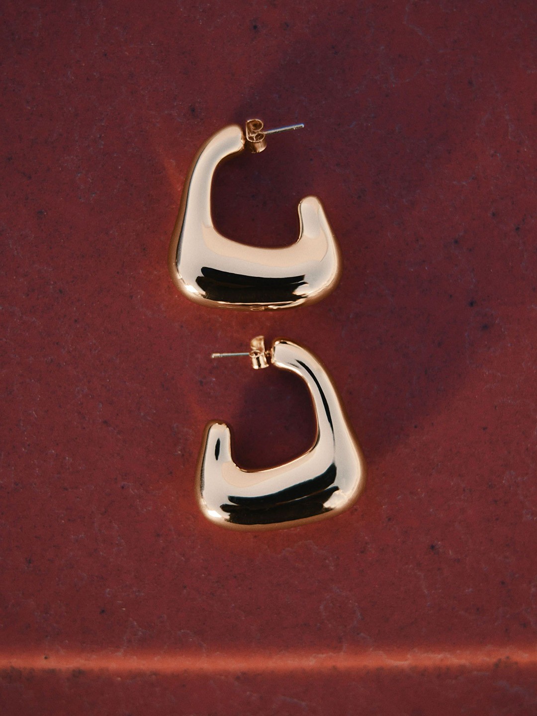 

H&M Chunky Hoop Earrings, Gold