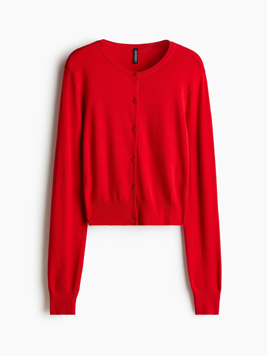 

H&M Fine-Knit Cardigan, Red