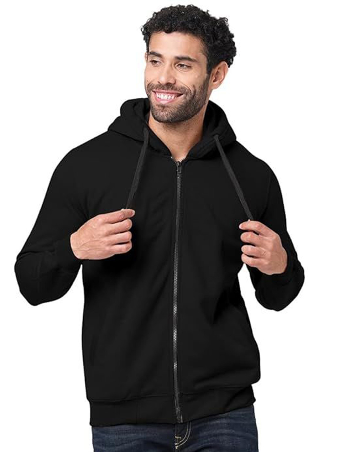 

GAINELL Men Hooded Sweatshirt, Black