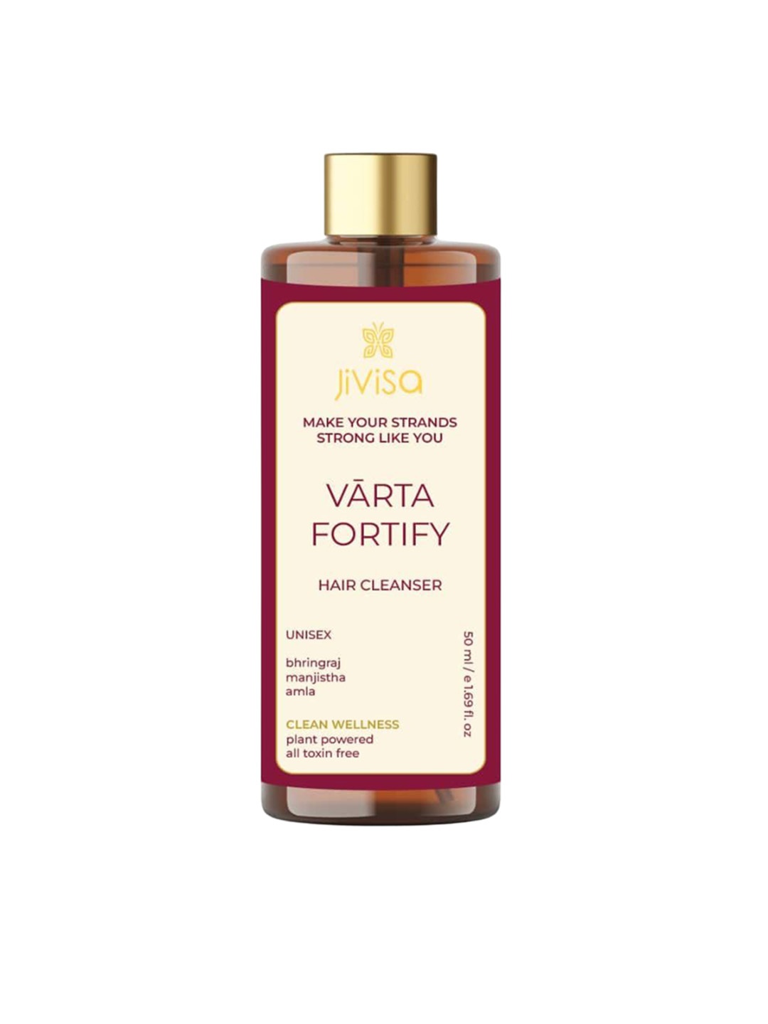 

JiViSa Vrta Fortify Strengthening Hair Cleanser- 50 ml, Blue