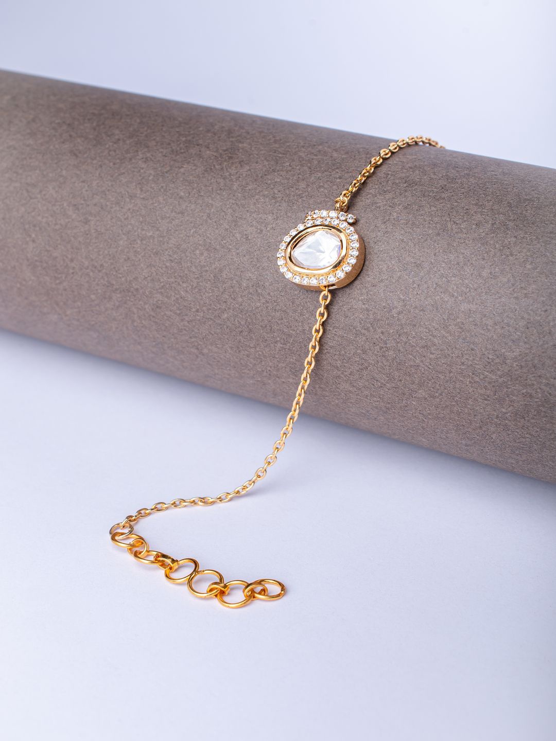 

Vivinia by Vidhi Women Kundan Gold-Plated Wraparound Bracelet