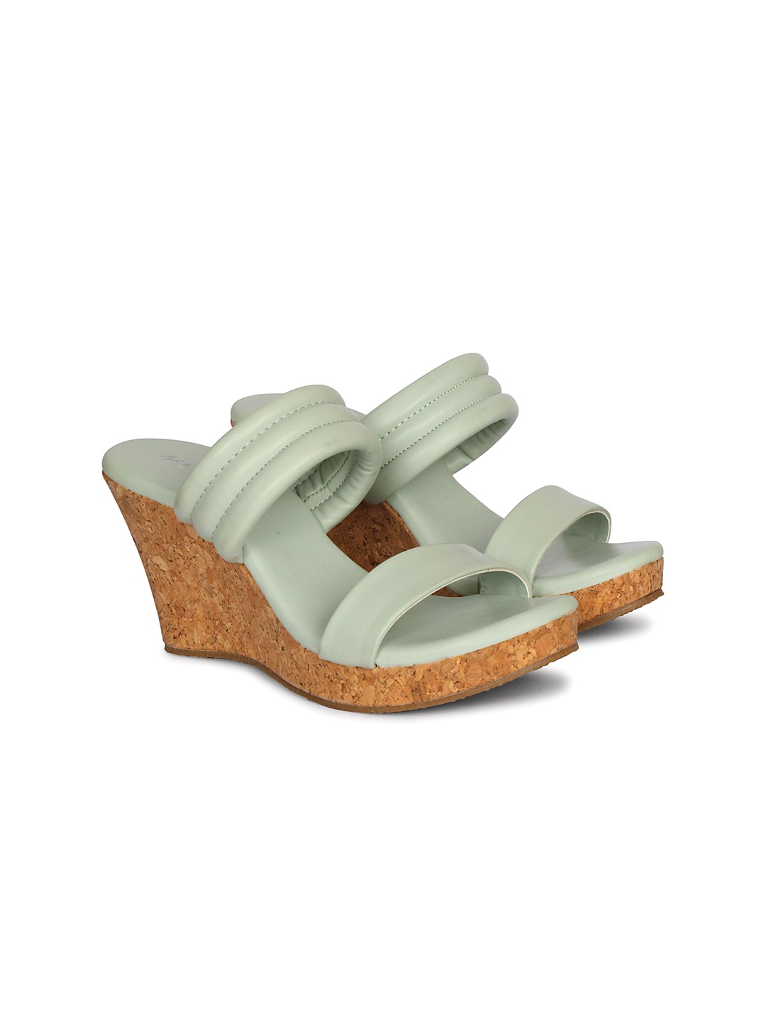 

Mast & Harbour Women Wedge Sandals, Green