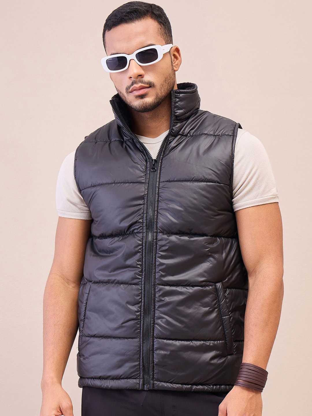 

MASCLN SASSAFRAS Men Puffer Jacket, Black