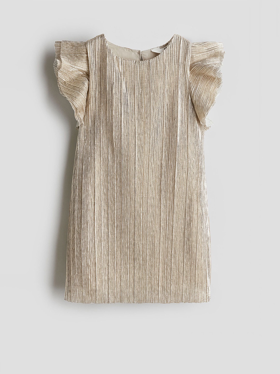 

H&M Girls Pleated A-line Dress, Beige