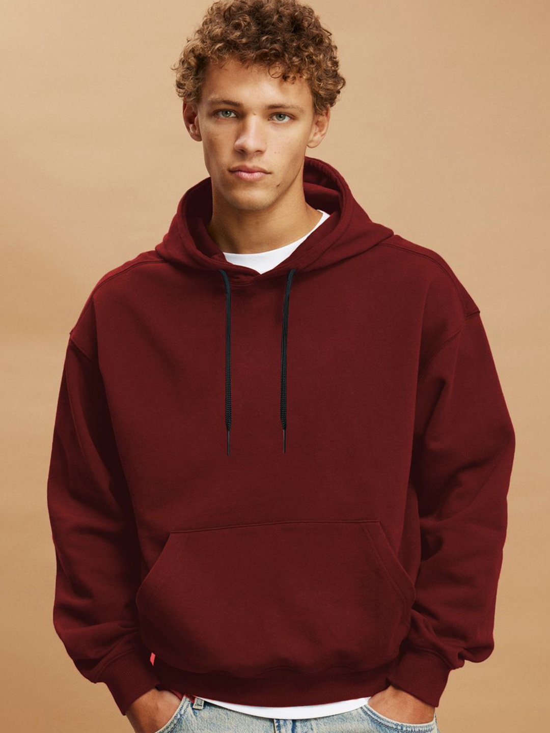 

CLAFOUTIS Men Hooded Sweatshirt, Maroon