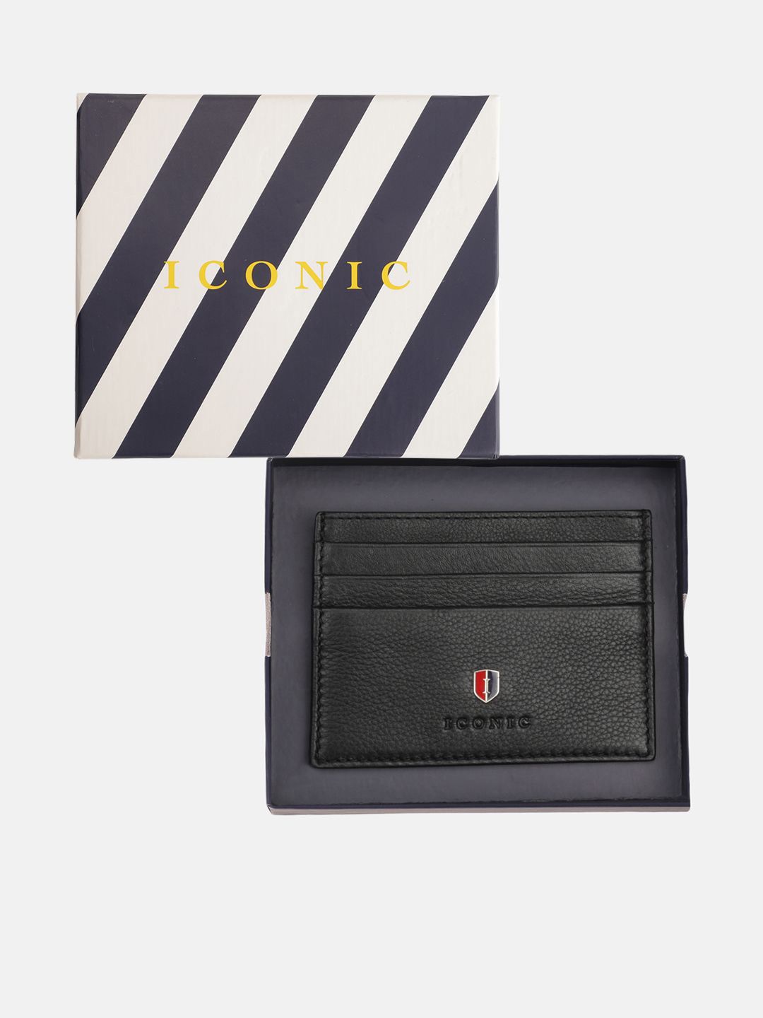 

Iconic Men Leather Card Holder, Black