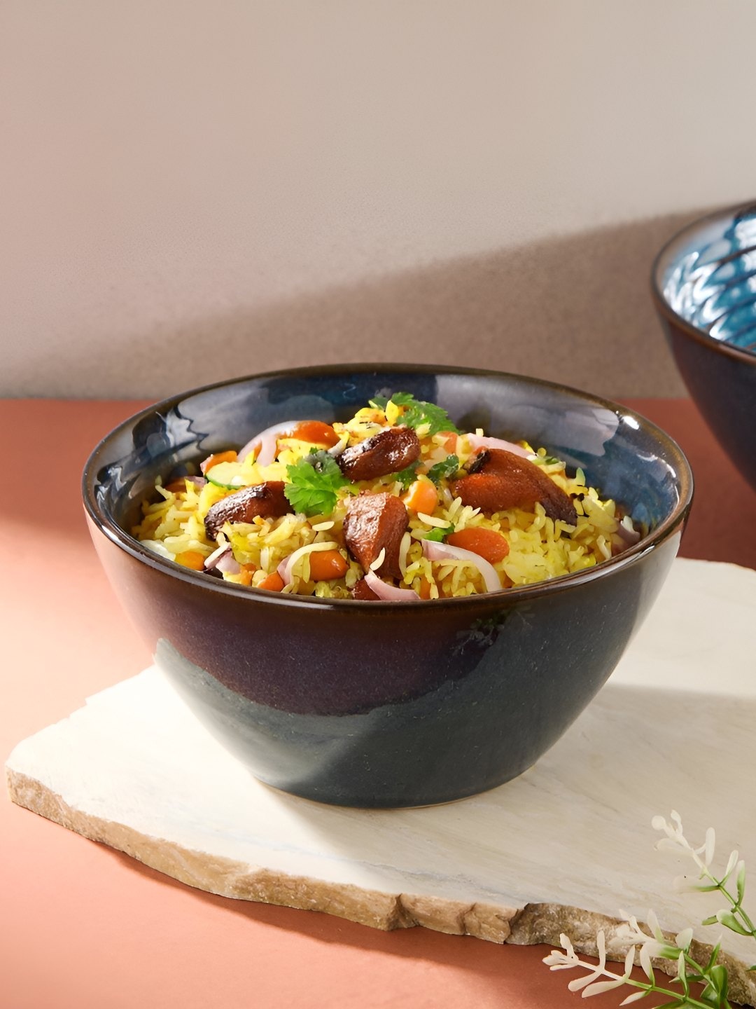 

Fabindia Blue 2024 1 Pieces Ceramic Serving Bowl