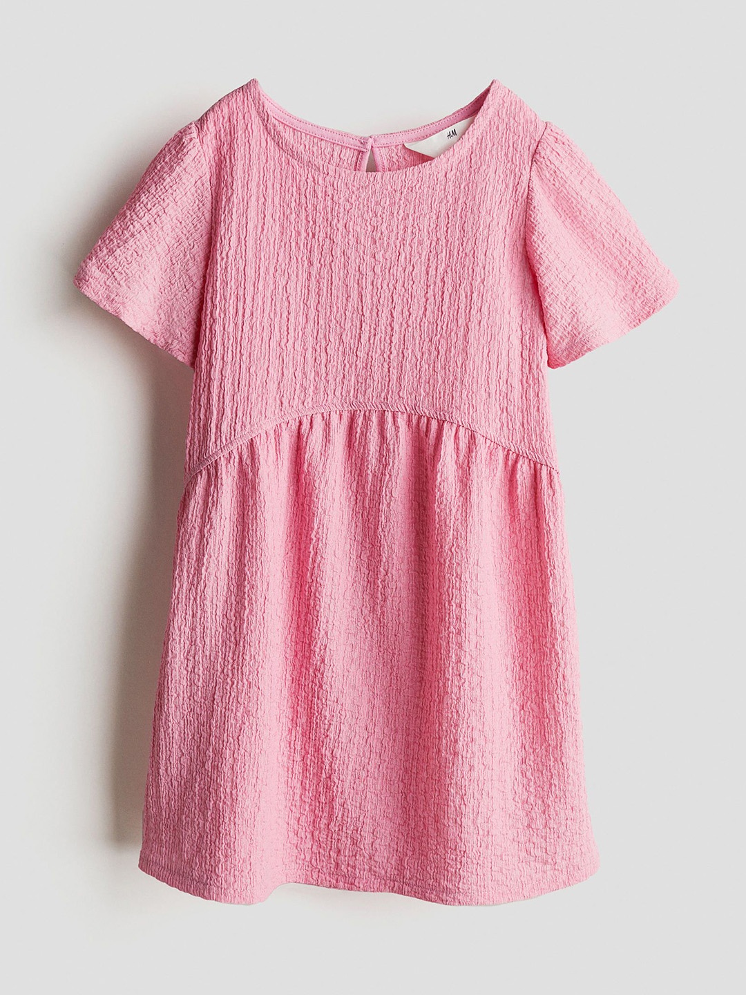 

H&M Girls Textured Dress, Pink