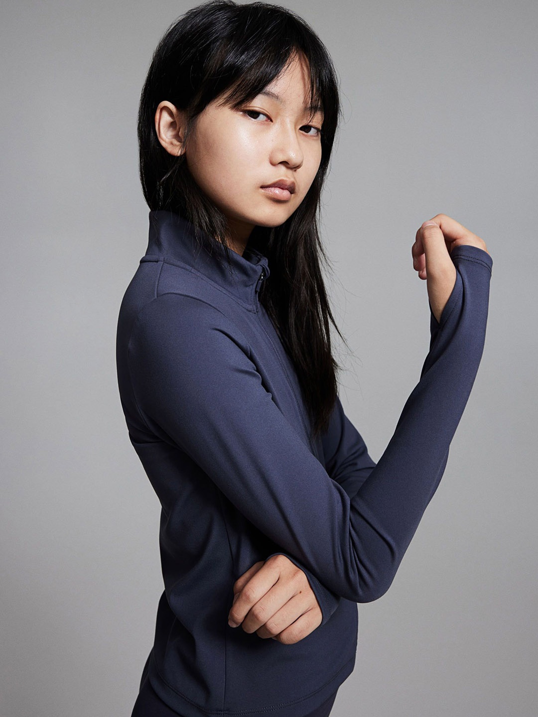 

H&M Girls Sports jacket in SoftMove, Blue