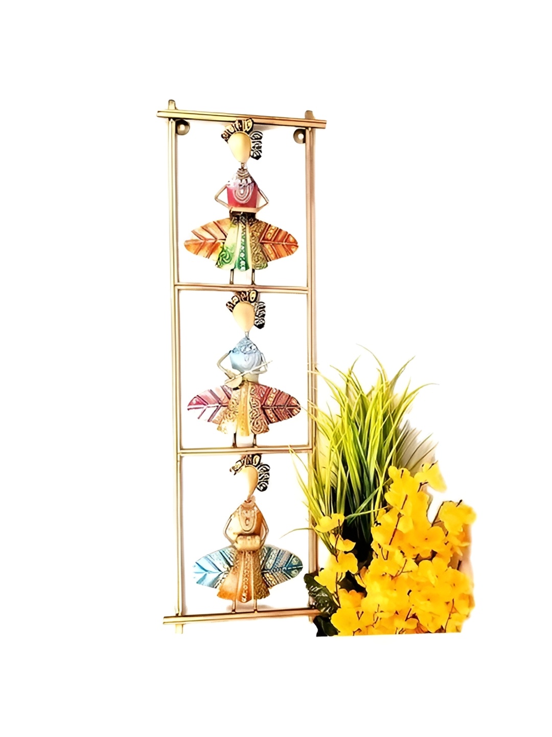 

apka mart Gold Musician Wall Decor