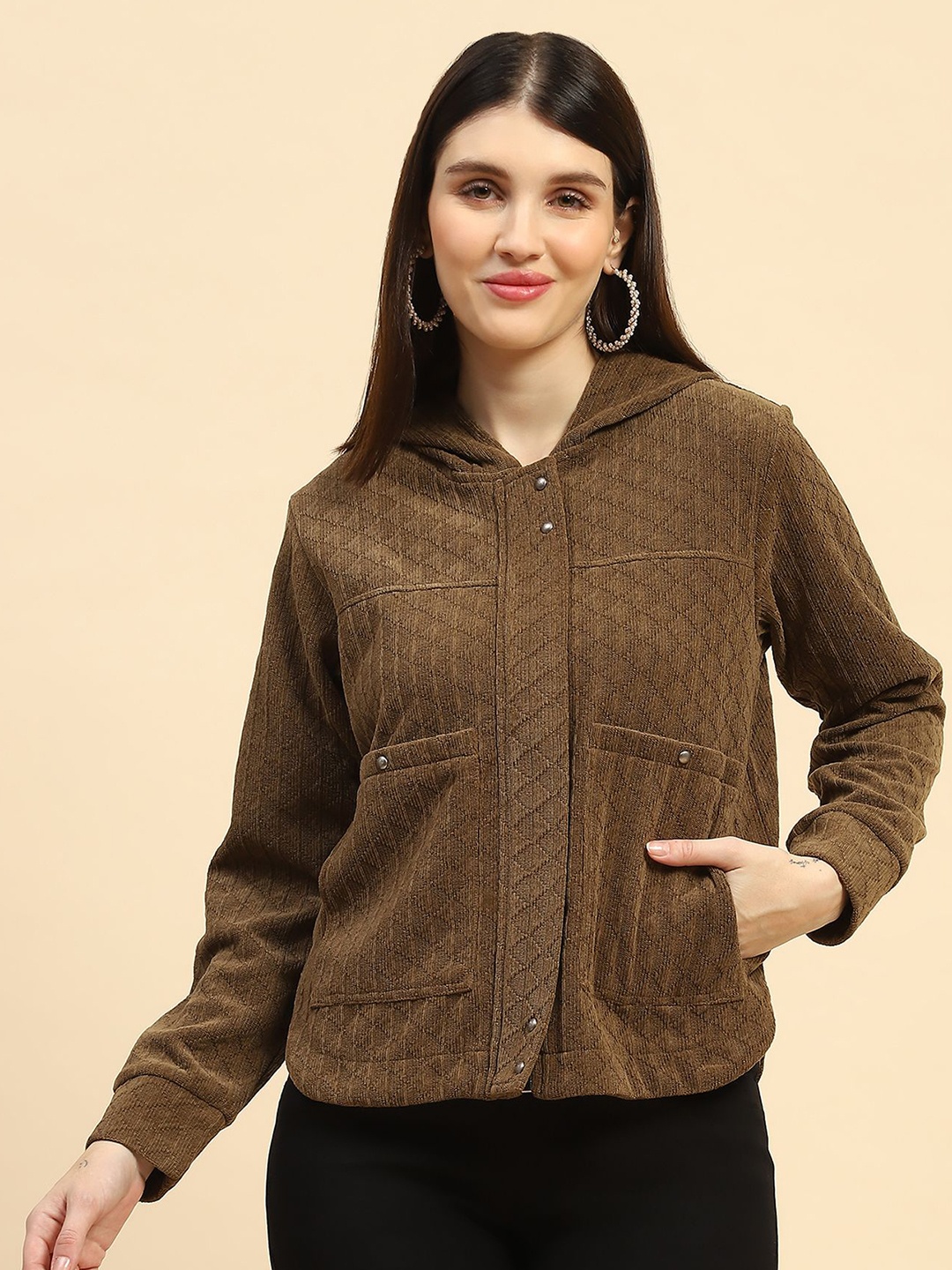 

Global Republic Women Hooded Sweatshirt, Brown