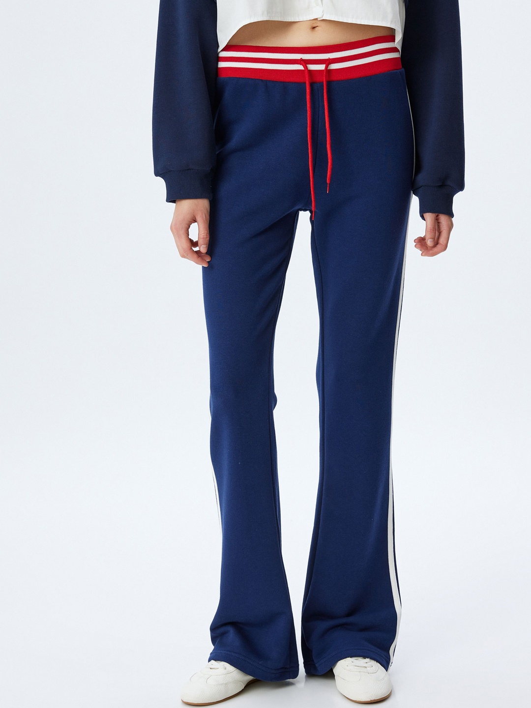 

Koton Mid- Rise Track Pants, Navy blue