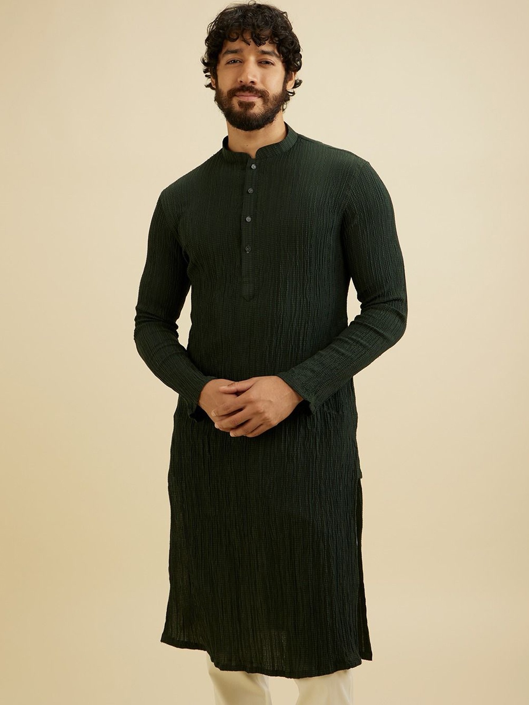 

Manyavar Men Kurta, Green