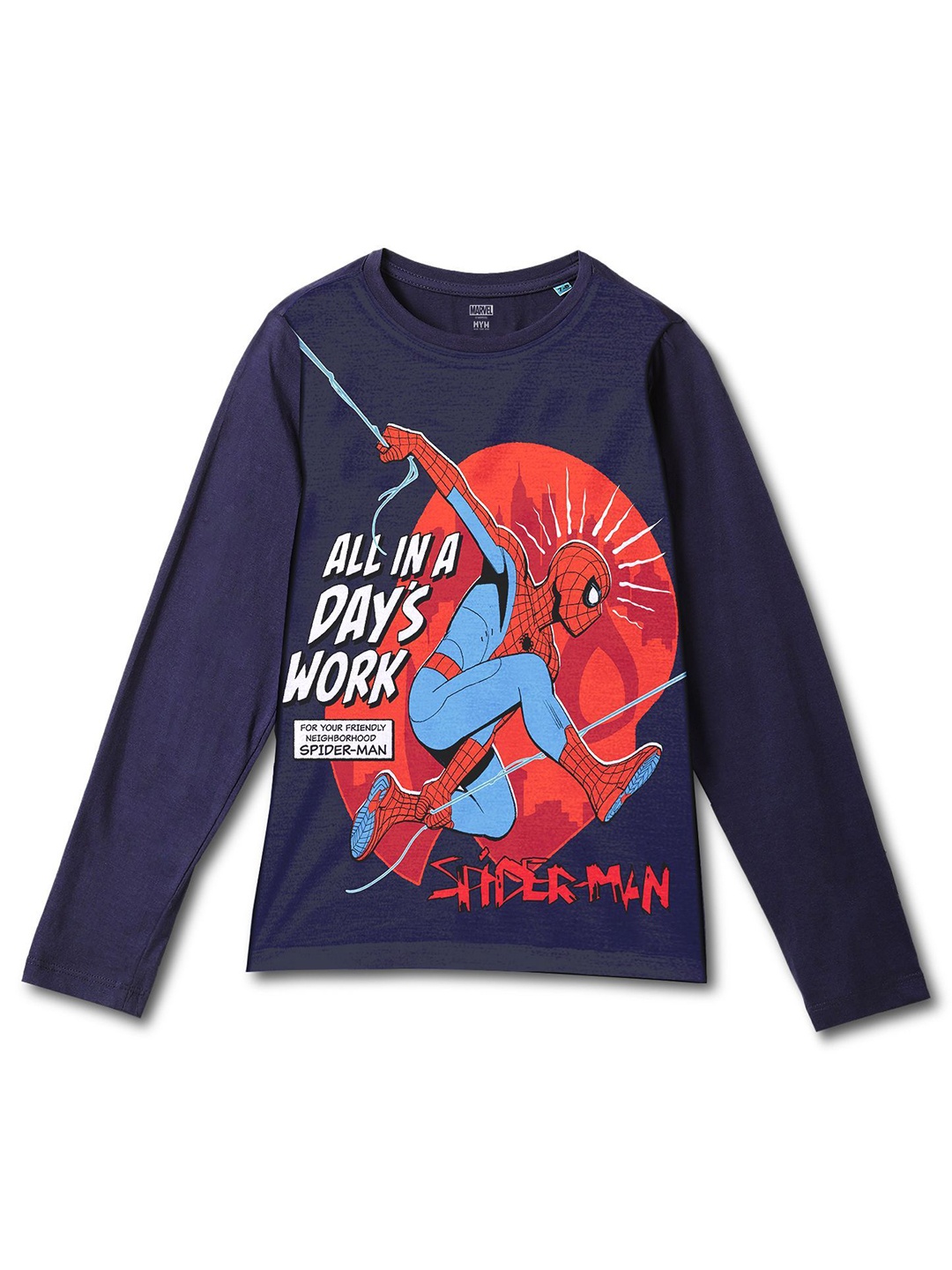 

Wear Your Mind Boys Printed Applique T-shirt, Blue