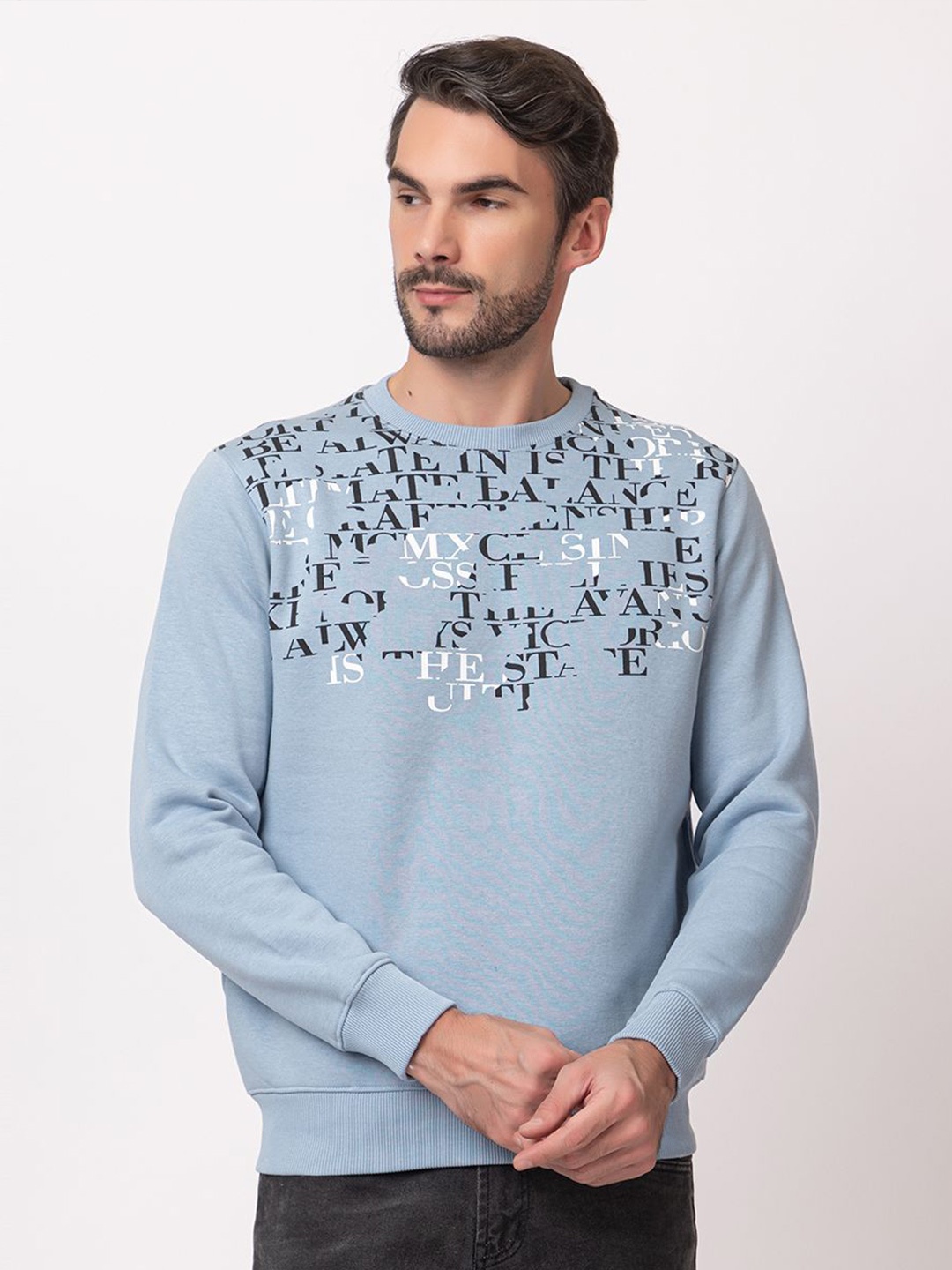 

ARIIX Men Printed Sweatshirt, Blue