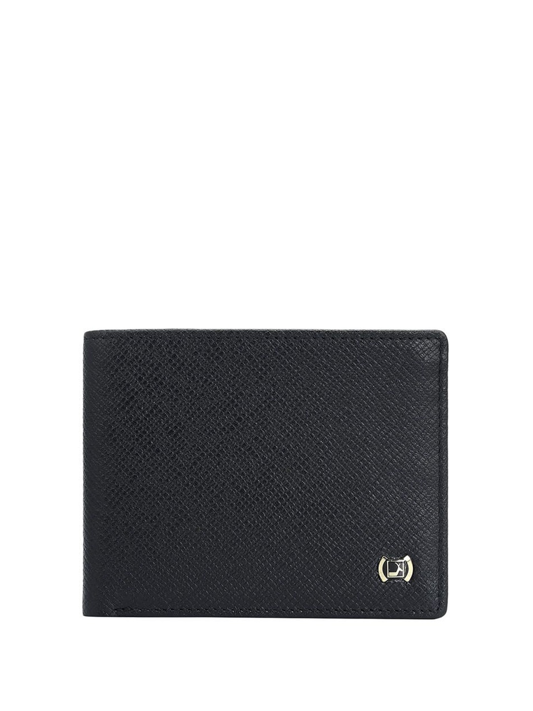 

Da Milano Men Leather Two Fold Wallet, Black