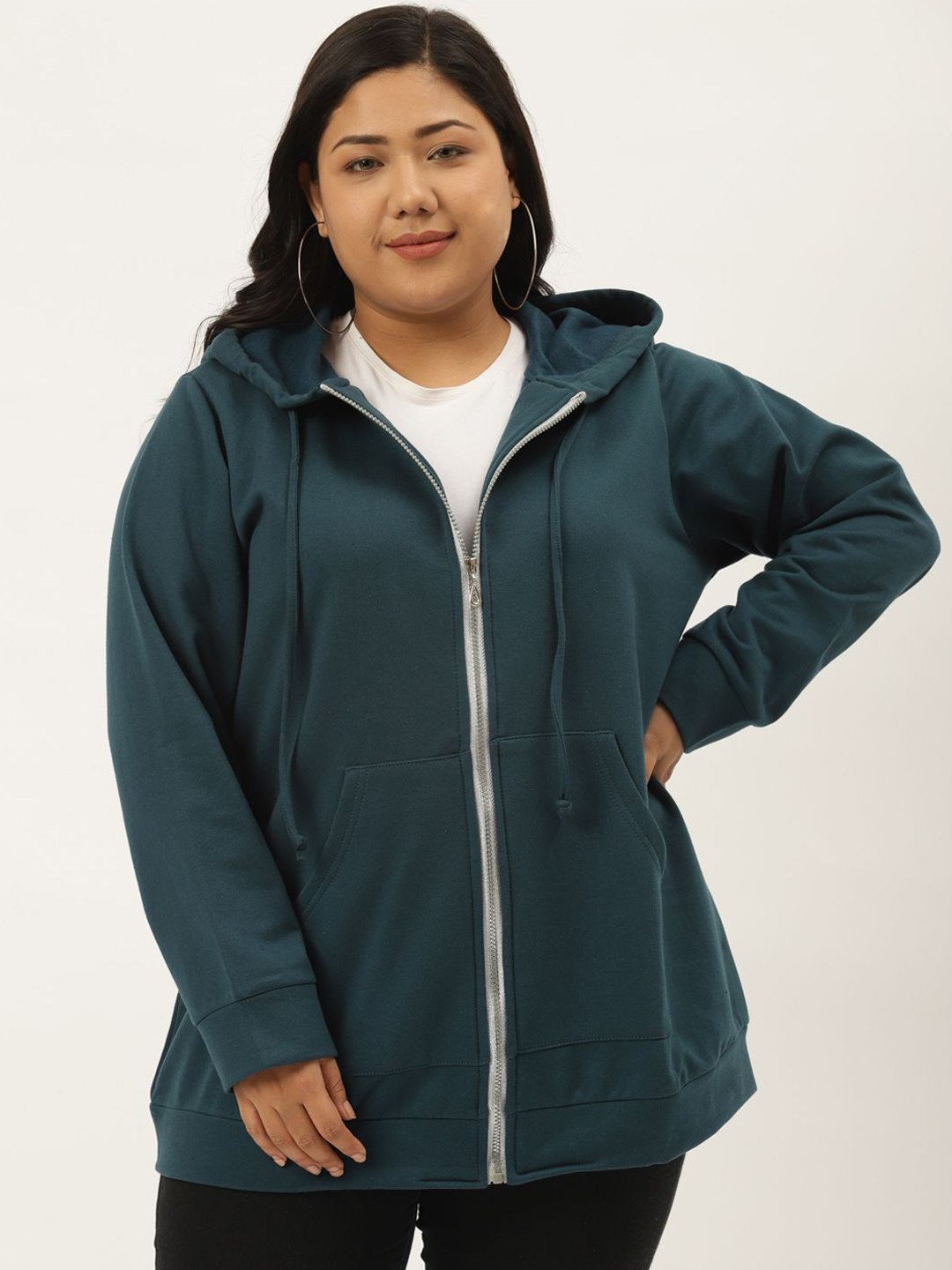 

theRebelinme Women Open Front Jacket, Teal