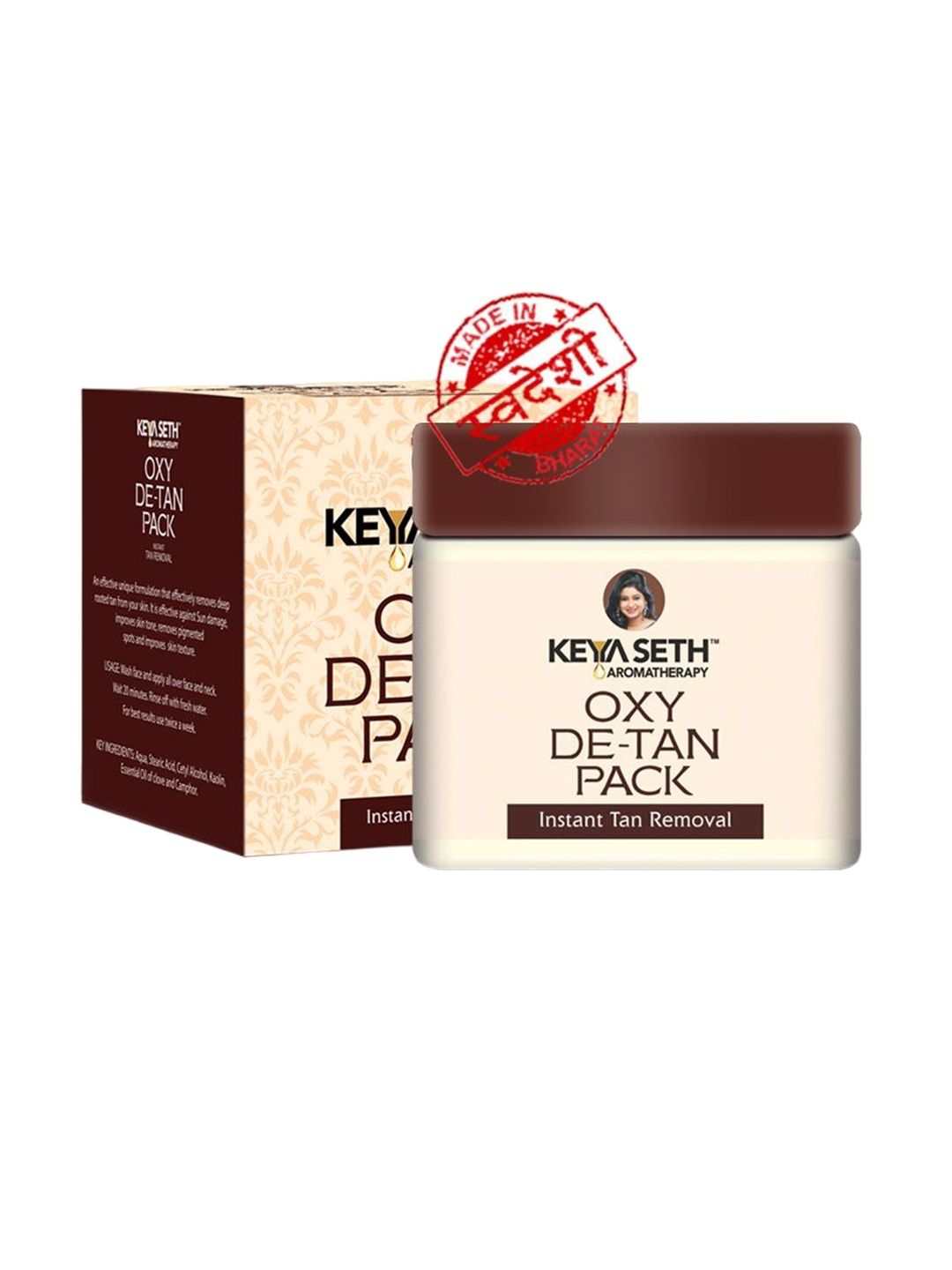 

KEYA SETH Oxy De Tan Pack With Clove Essential Oil - 50 g, Brown