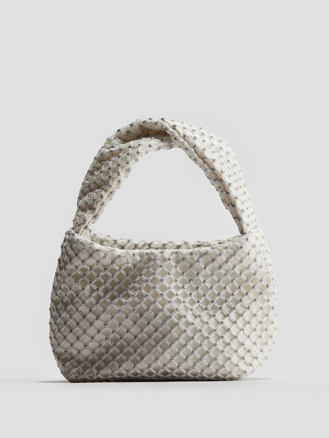 

H&M Girls Glittery Net Handbag, White