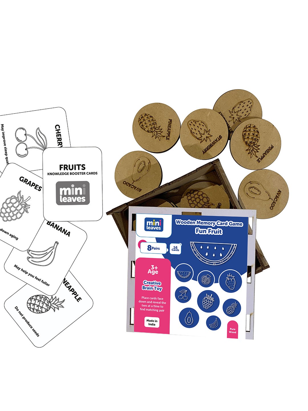 

Mini Leaves Skill Development Toy Learning and Development Toys, Brown